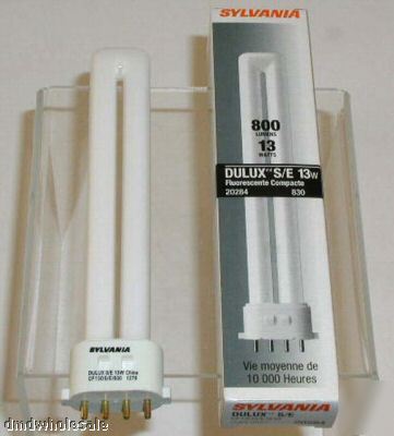 5 sylvania dulux s/e 20284 cfl 13W fluorescent bulb lot