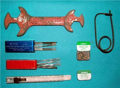 Lot of used welding accessories