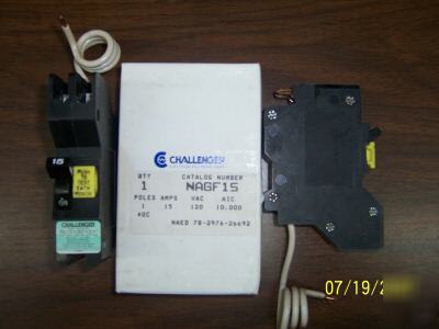 New fpe/challenger NAGF15 15 amp 1 pole gfi breaker 