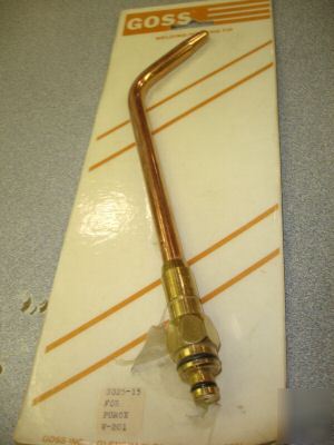 Purox welding nozzle size 15 for W201 torch goss $39 