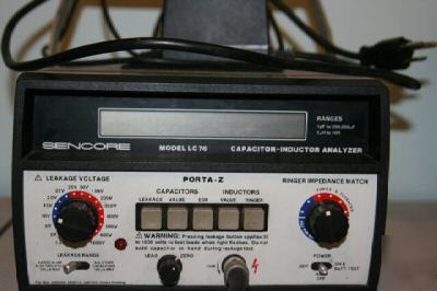 Sencore LC76 capacitor-inductor analyzer porta-z