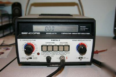 Sencore LC76 capacitor-inductor analyzer porta-z