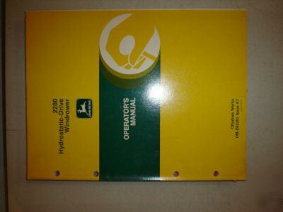 John deere 2280 hydro windrower operators manual