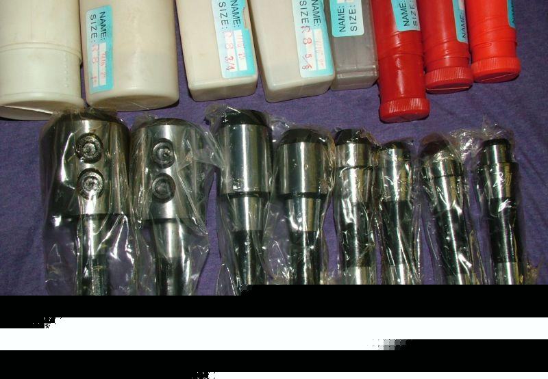 New 8 pc R8 end mill tool holder set for bridgeport