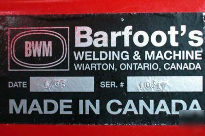 52â€ bwm tractor rear mount 2 stage 1 auger snow blower