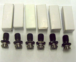 6 pc cincinnati cat 50 x 45 deg. coolant pull stud