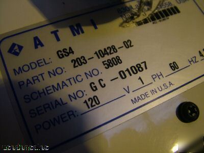 Atmi guardian GS4 thermal oxidizer scrubber