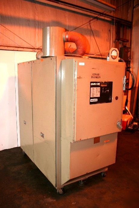 Conair franklin cd-800 dryer & hopper #6221, 6259 wh