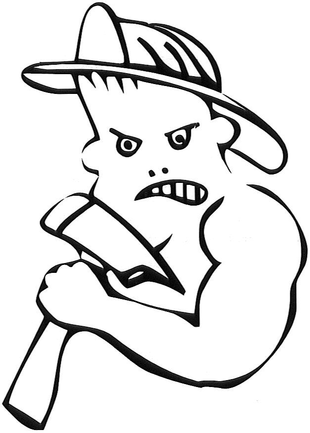 Firefighter bad boy decal
