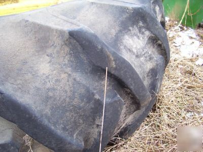 John deere combine tires/rims pulling tractor 