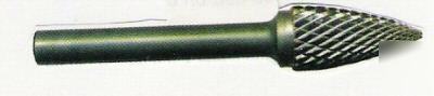 Sg-42 tree carbide burr pointed end 1/8 x 5/16 x 1/8