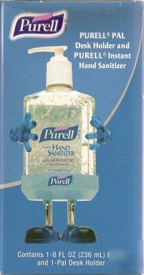 Purell pal desk holder & 8 oz purell hand sanitizer
