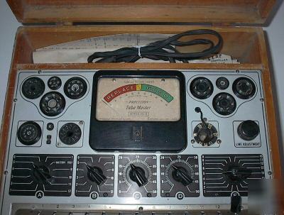 Vintage tube tester model 10-12 by precision appartus