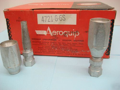 Aeroquip 4721-6-6S hydraulic fitting 3/8
