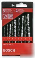 Bosch (2607018663) 9 piece mixed drill bit set