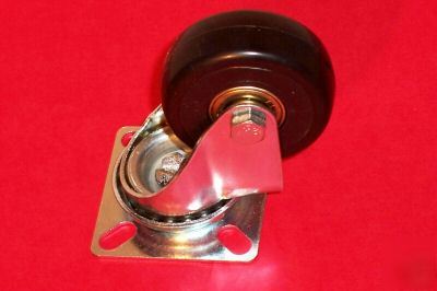 12 pc 2'' swivel caster wheels base & wheel bearings 01