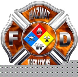 Firefighter hazmat decal reflective 2