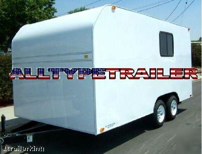 16' enclosed motorcycle atv car hauler utility trailer