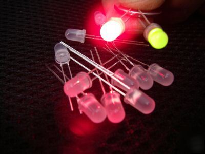 500PCS,5MM bi-color flashing red/green defused led,rgf