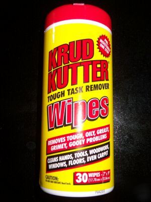 New krud kutter tough task remover wipes canister 30 