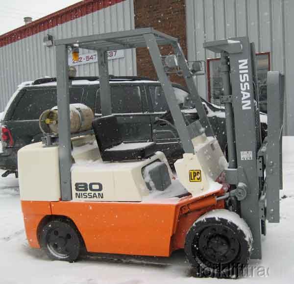 Nissan cushion 8,000LB forklift lifttruck