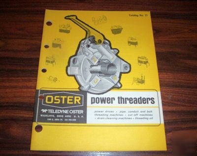 1971 oster power threaders catalog no. 71, near mint