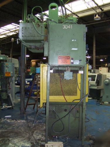 Dake 4 post 50 ton hydraulic press allen bradly pc ctrl