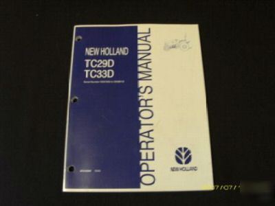 New holland TC29D TC33D tractor operators manual 2