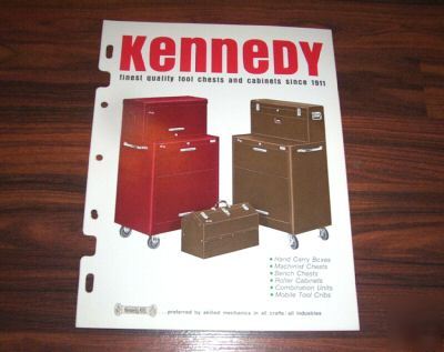 1973 kennedy tool chest & cabinet advertising catalog