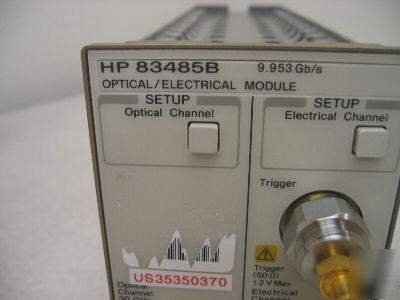 Agilent 83485B oscilloscope option 040 9.953 gb/s