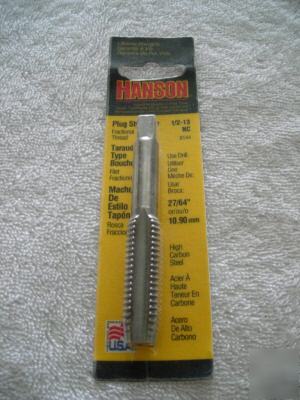 Hanson high carbon steel plug tap 1/2