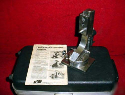 J&s tool,wheel dresser, tool, cutter, grinder w/case