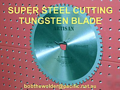 Metal cutting blade wheel 230 dia x 60T tungsten tooth