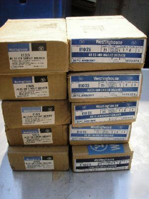 New 10 westinghouse 25 amp ab de-ion circuit breakers 