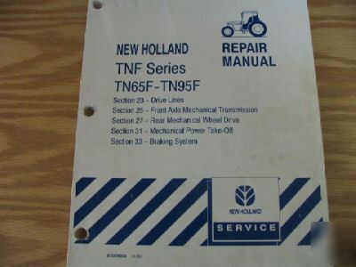 New holland TN65F TN90F tractors repair manual