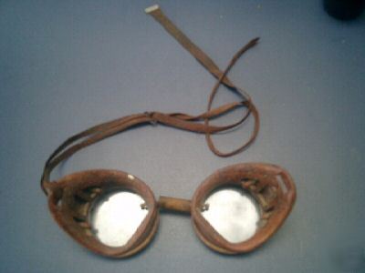 Vintage cycle safety aviator welding ? glasses goggles 