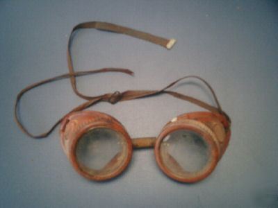 Vintage cycle safety aviator welding ? glasses goggles 