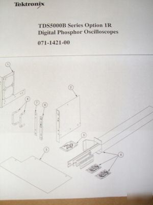 Tektronix TDS5000B series option 1R rackmount kit