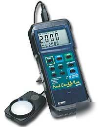 Extech 407026 heavy duty light meter with pc interface