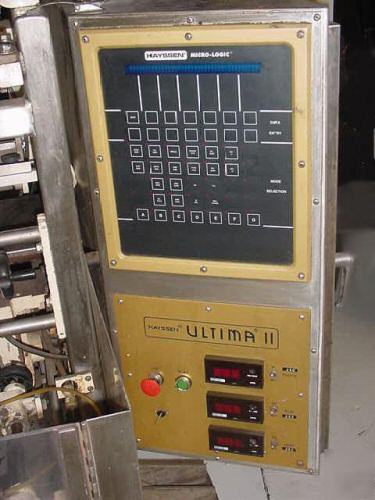 Hayssen ultima ii ffs & mateer auger filler