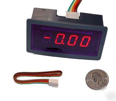 New 3 1/2 red led digital panel meter dc 0 +/- 20V volt