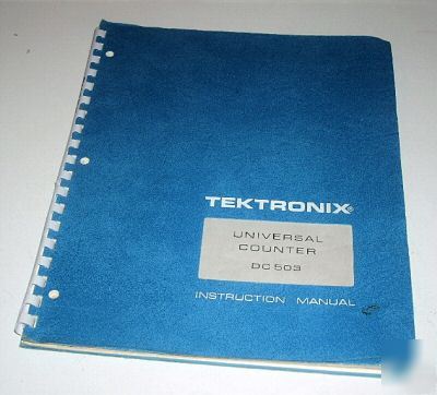 Tektronix DC503 operators & service manual ( tek )