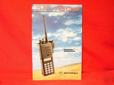 Motorola JT1000 jt 1000 vhf uhf radio users guide