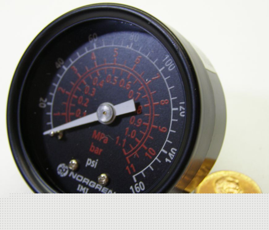 New norgren imi 0-160IB air pressure gauge... 