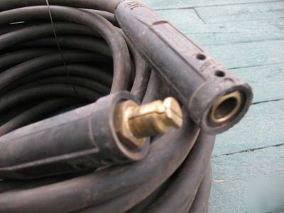 1/0 heavy duty welding cable / lead 80' w/tweco ends