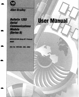 1 A1 book allen-bradley bulletin 1203 serial comm