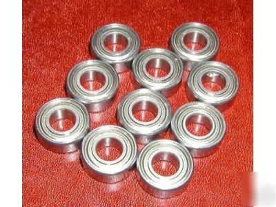 10 flanged ball bearings 4X8X3 mm 4X8 bearing w/flange