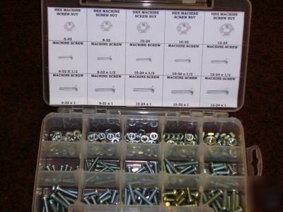 181 pc hex machine screw assortment