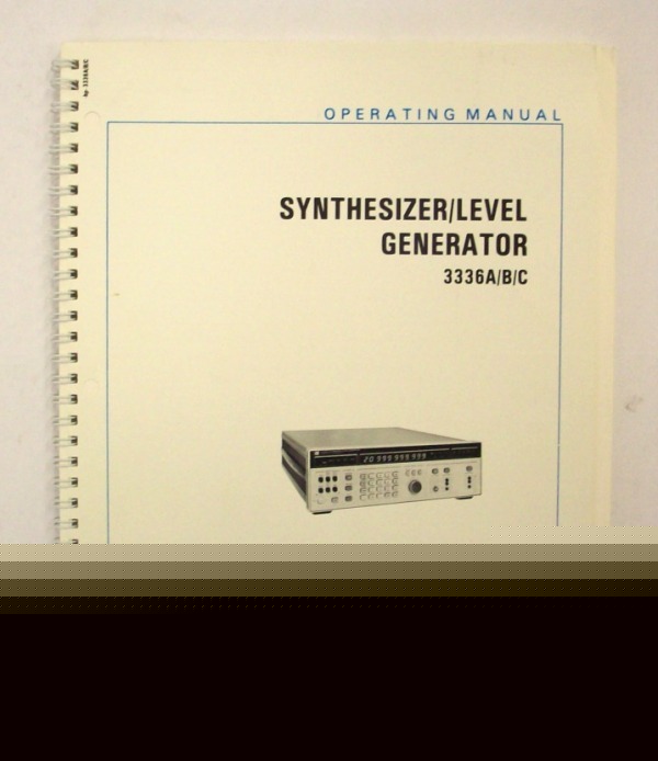 Hp 3336A/b/c operating manual - $5 shipping 