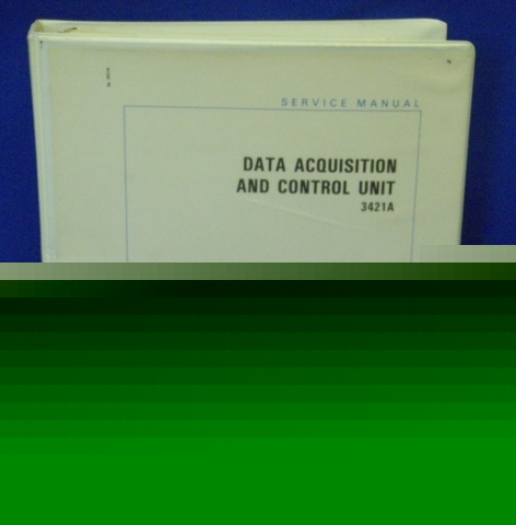 Hp 3421A data acquisition & control unit service manual